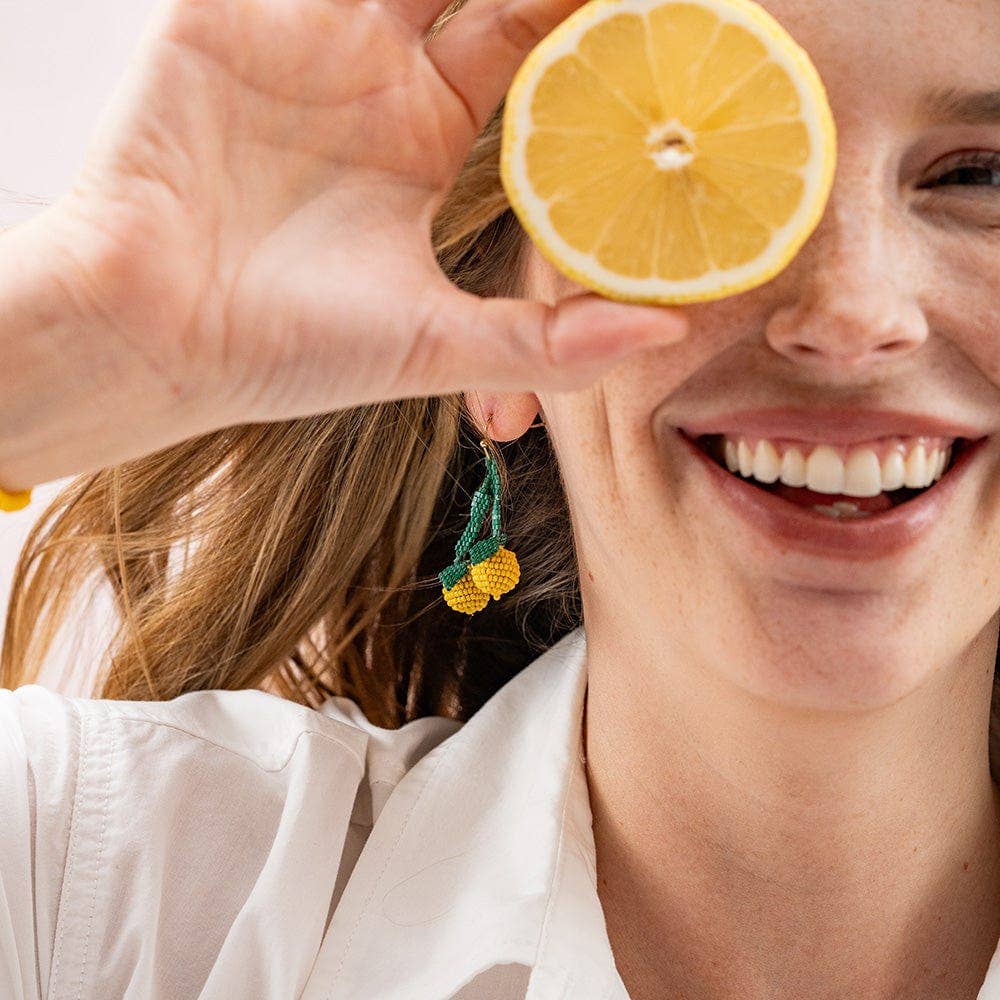 Lottie Lemon Dangle Luxe Earrings