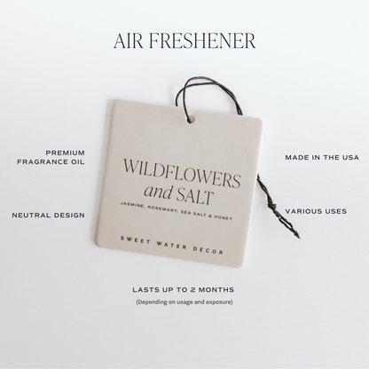 Wildflowers &amp; Salt Hanging Air Freshener