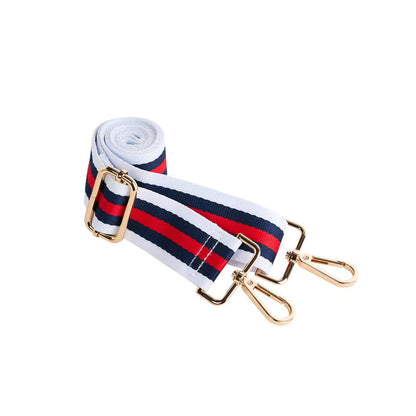White Ripstop HydroBag with Red, Navy, White striped strap