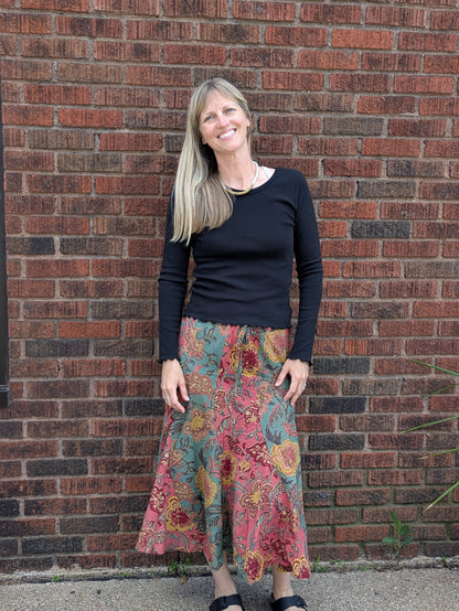 Meadow Bloom Patchwork Skirt