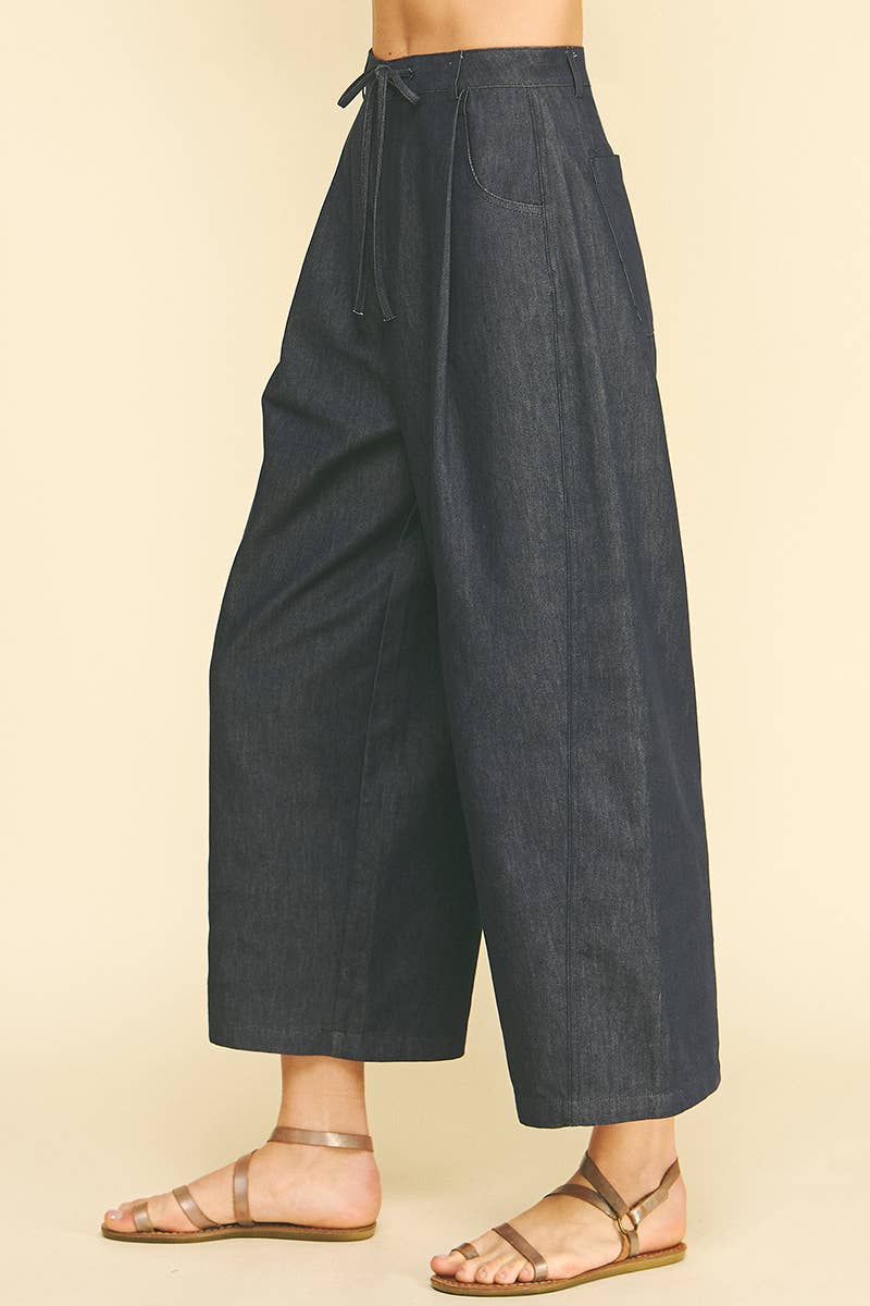 High Waist Barrel Dark Jean