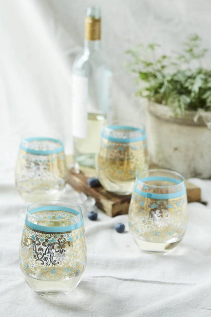 Luce Del Sole Stemless Wine Glass
