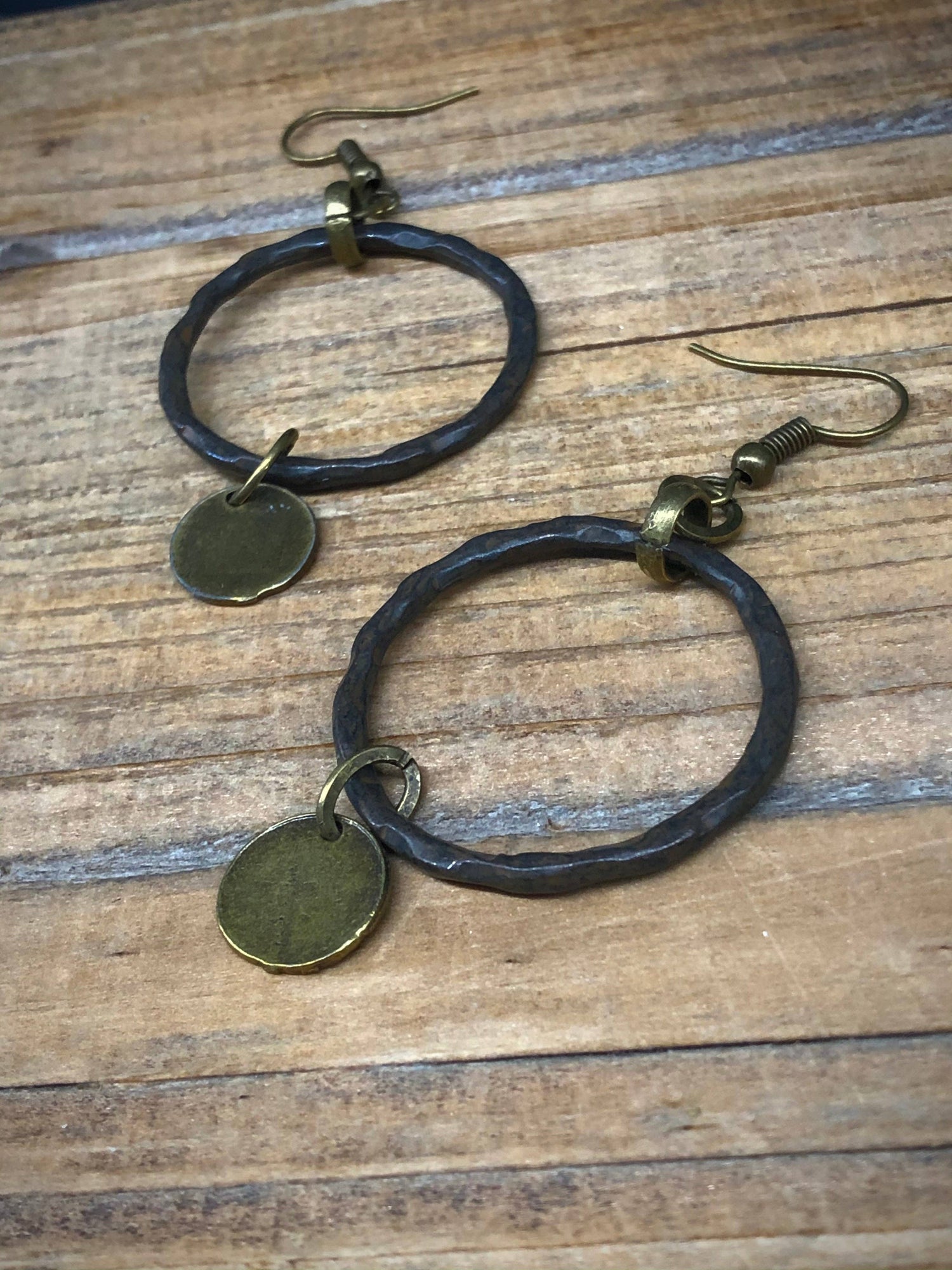 Circle Up Rustic Earrings