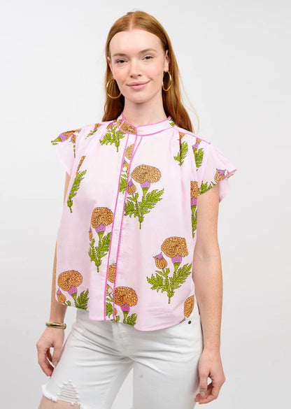 Floral Flutter Top