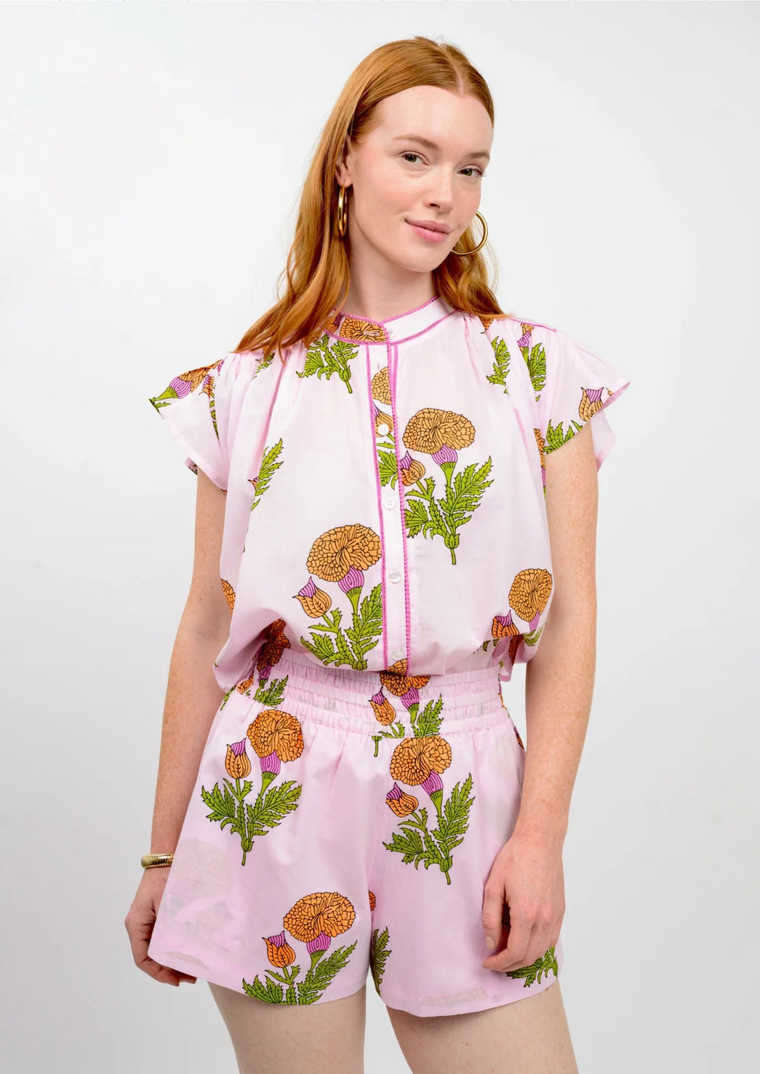 Floral Flutter Top