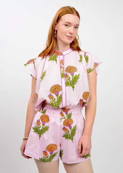 Floral Flutter Top