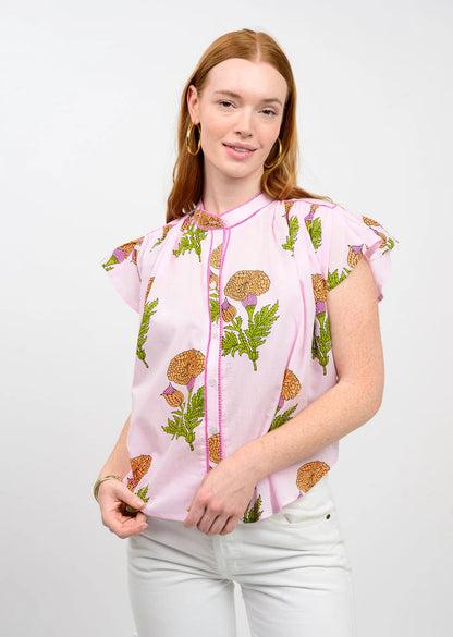 Floral Flutter Top