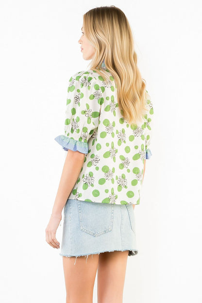 Blooming Daisy Ruffle Blouse