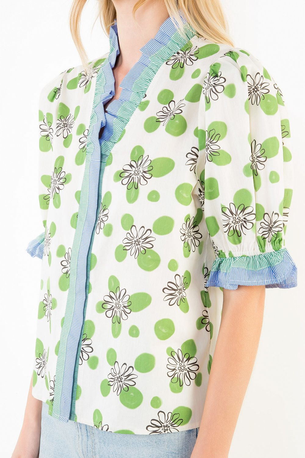 Blooming Daisy Ruffle Blouse
