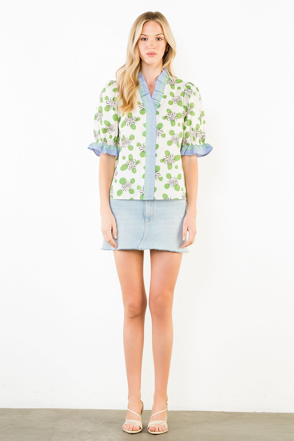 Blooming Daisy Ruffle Blouse