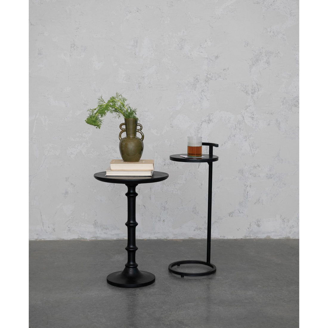 Matte Black Side Table