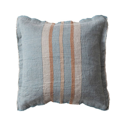 Linen Pillow with Stripes