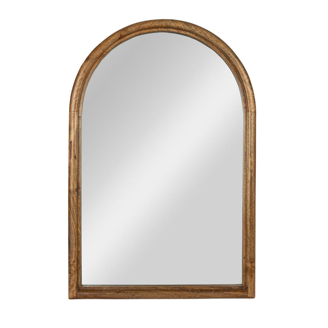 Wood Framed Arched Wall Mirror