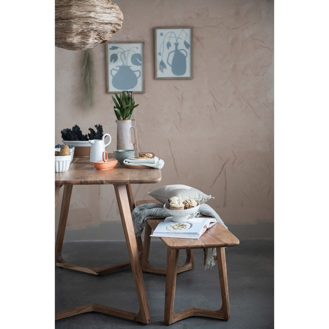 Wood Framed Glass Abstract Wall Decor