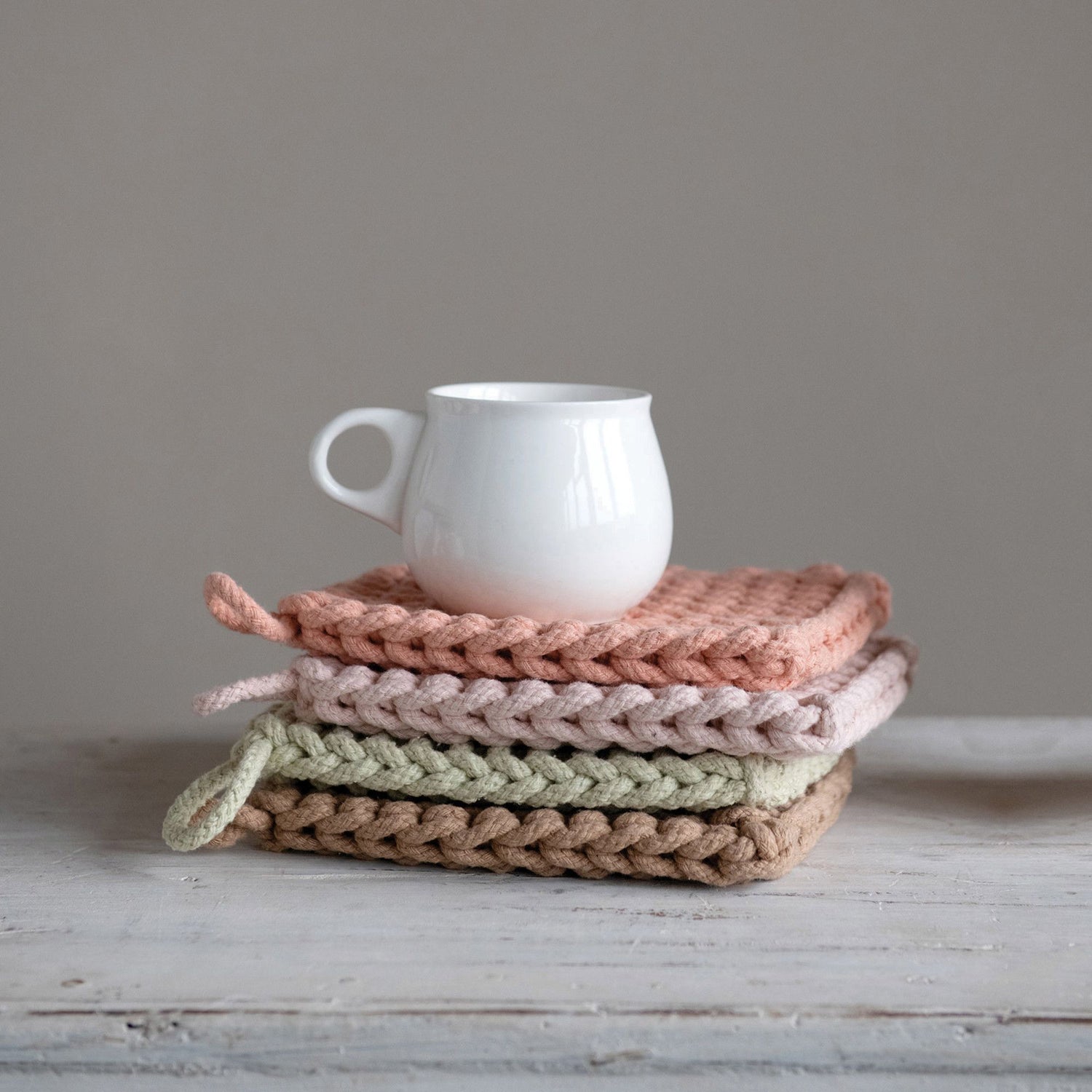 Cotton Crocheted Pot Holder