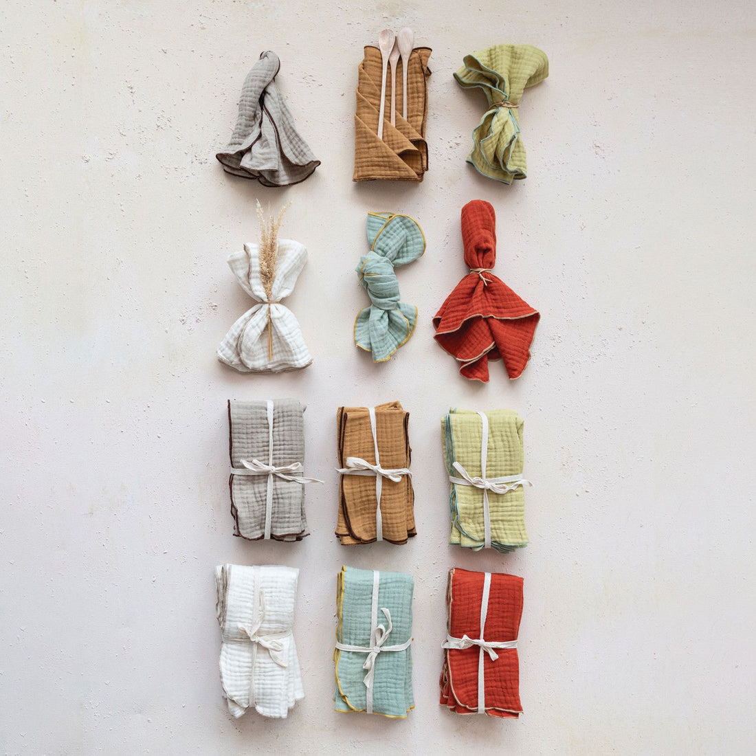 Woven Cotton Double Cloth Napkins