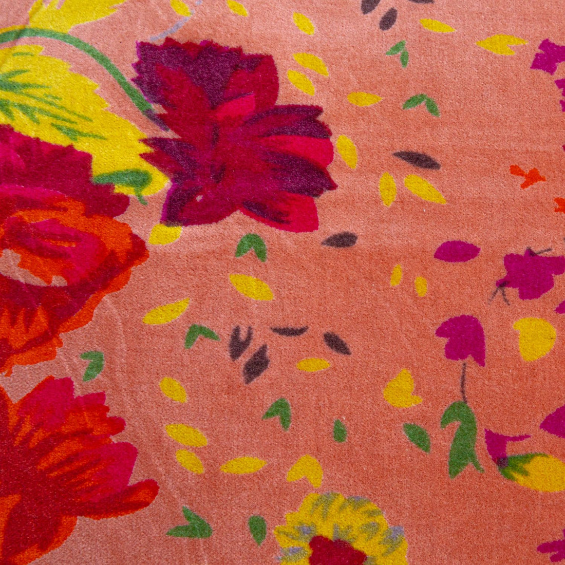 Cotton Floral Velvet Printed Pillow