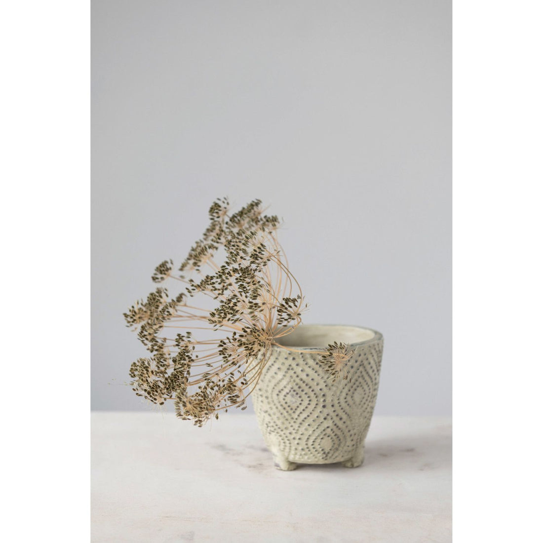 Sandstone Planter with Pattern