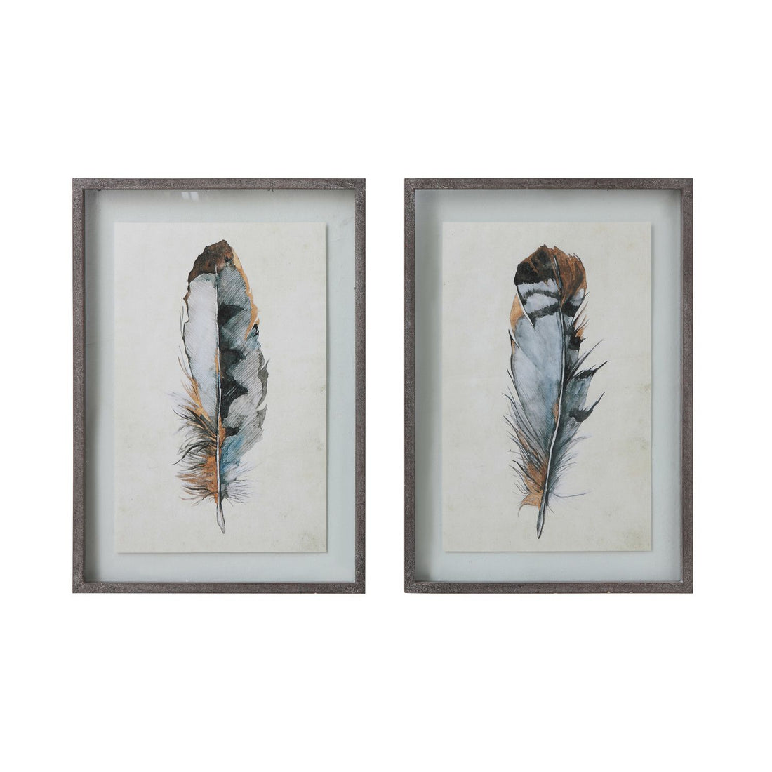 Framed Feather Art
