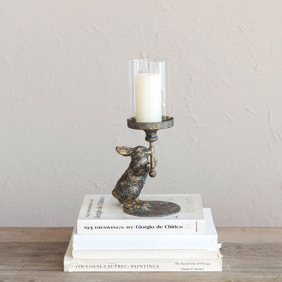 Iron Rabit Candle Holder