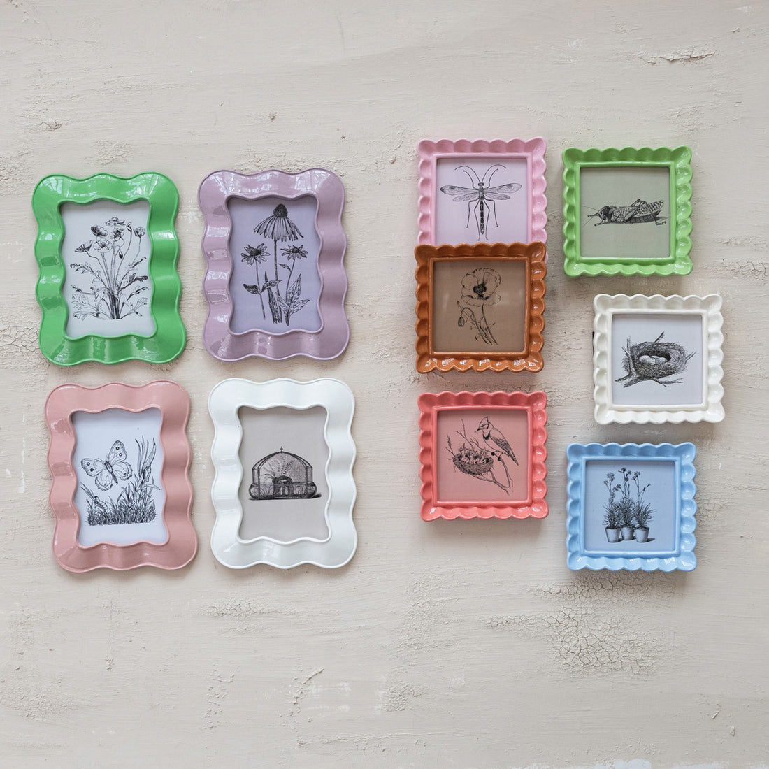 Resin Ruffled Photo Frame
