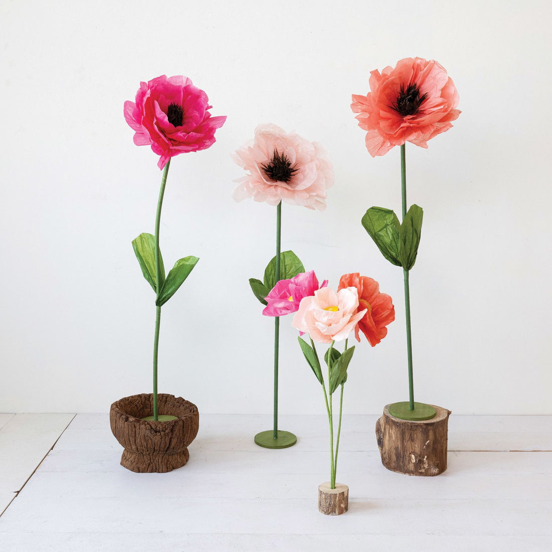 53&quot;H Paper Flower with Stand