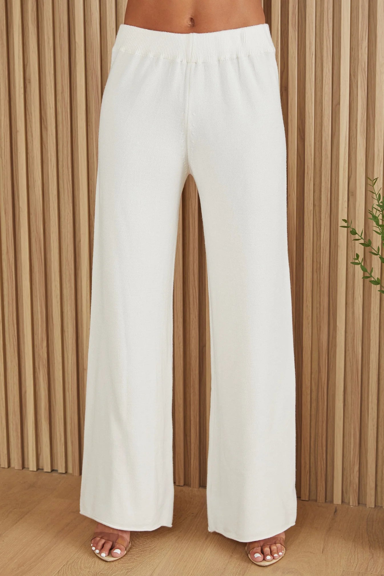 Italian Viscose Knit Flared Pant