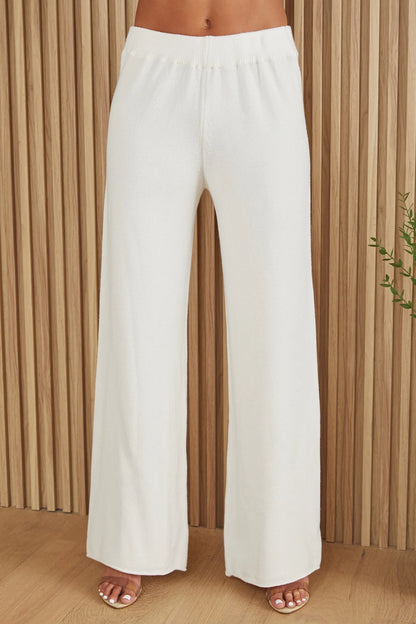 Italian Viscose Knit Flared Pant