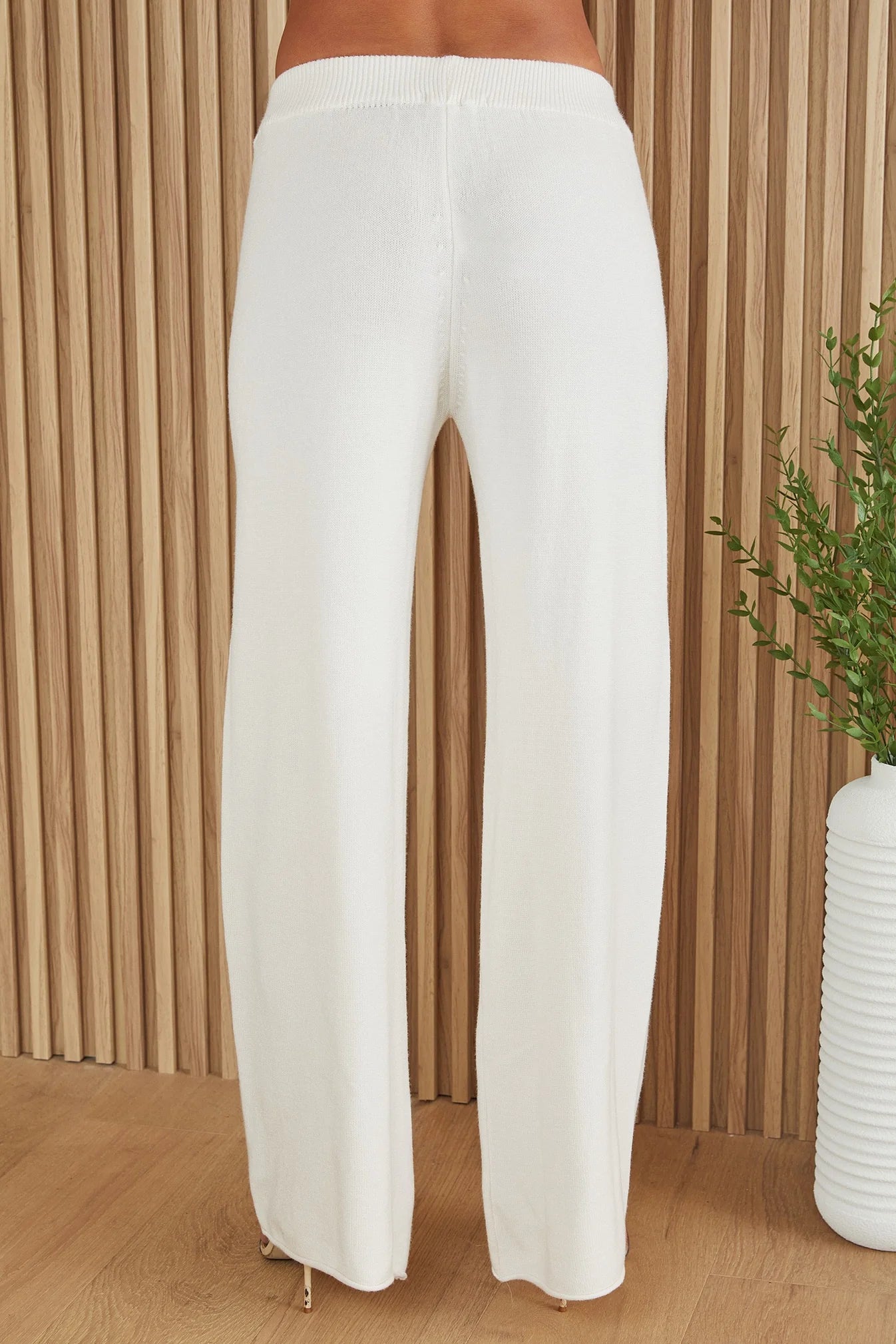 Italian Viscose Knit Flared Pant