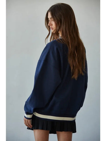 V-Neck Oversized Pullover
