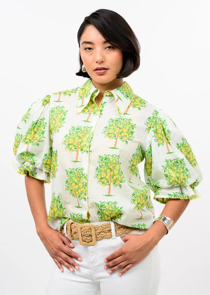 Sunny Lemon Orchard Blouse