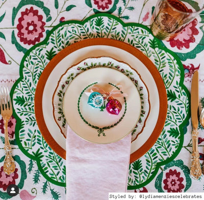Vine Scalloped Paper Placemats