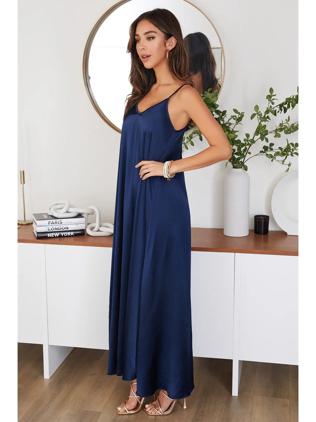 Silky Slip Maxi Dress
