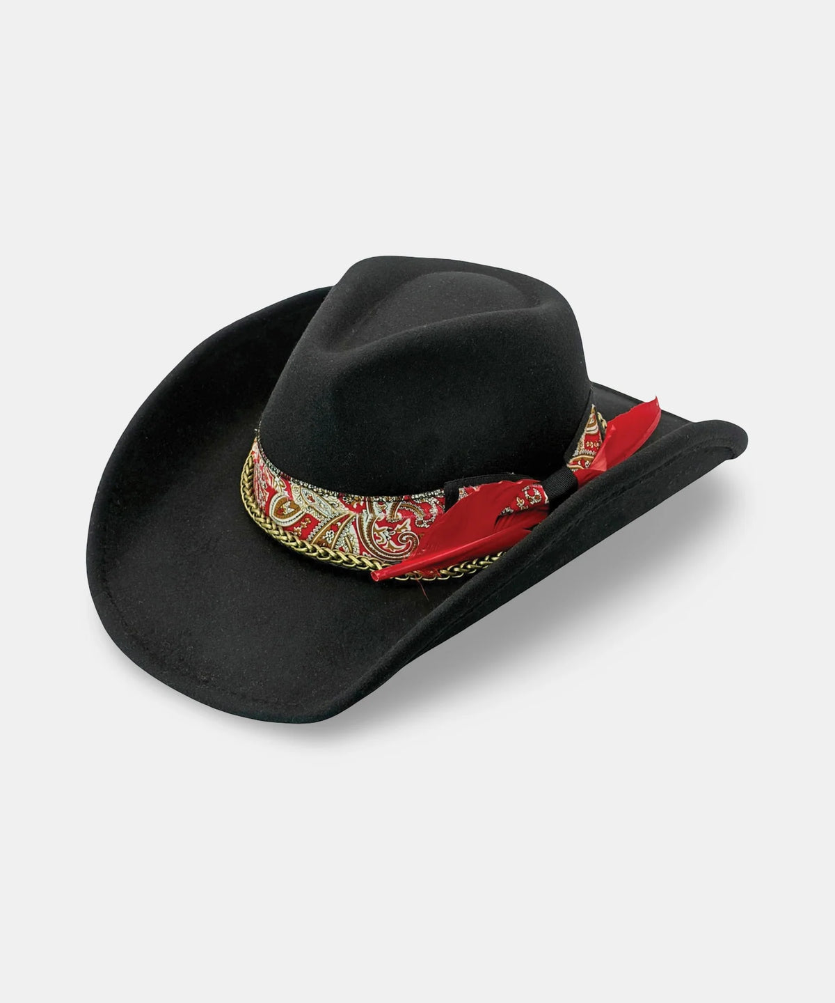 Cowboy Hat with Scarf