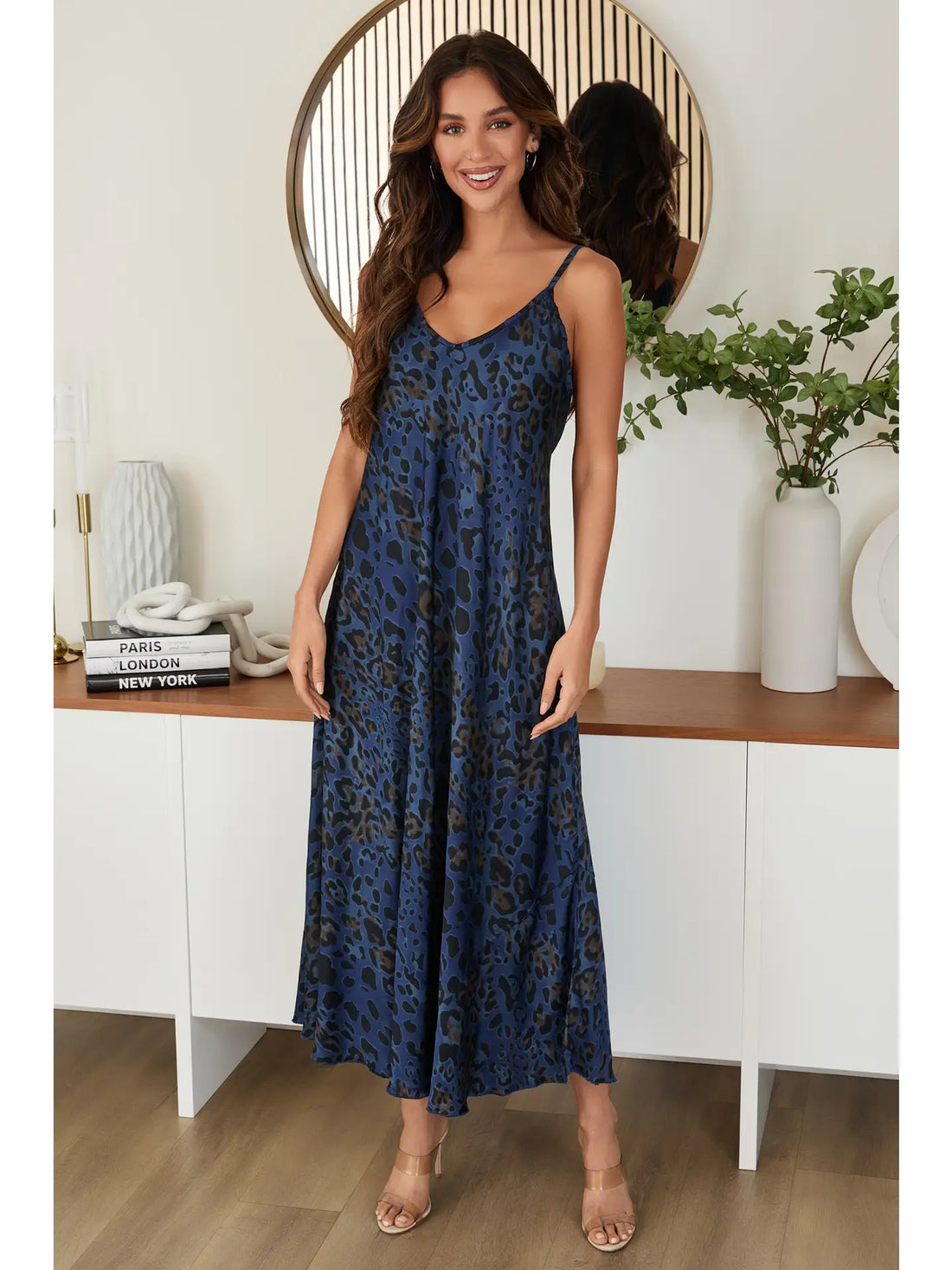 Italian Viscose Leopard Print Slip