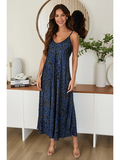 Italian Viscose Leopard Print Slip