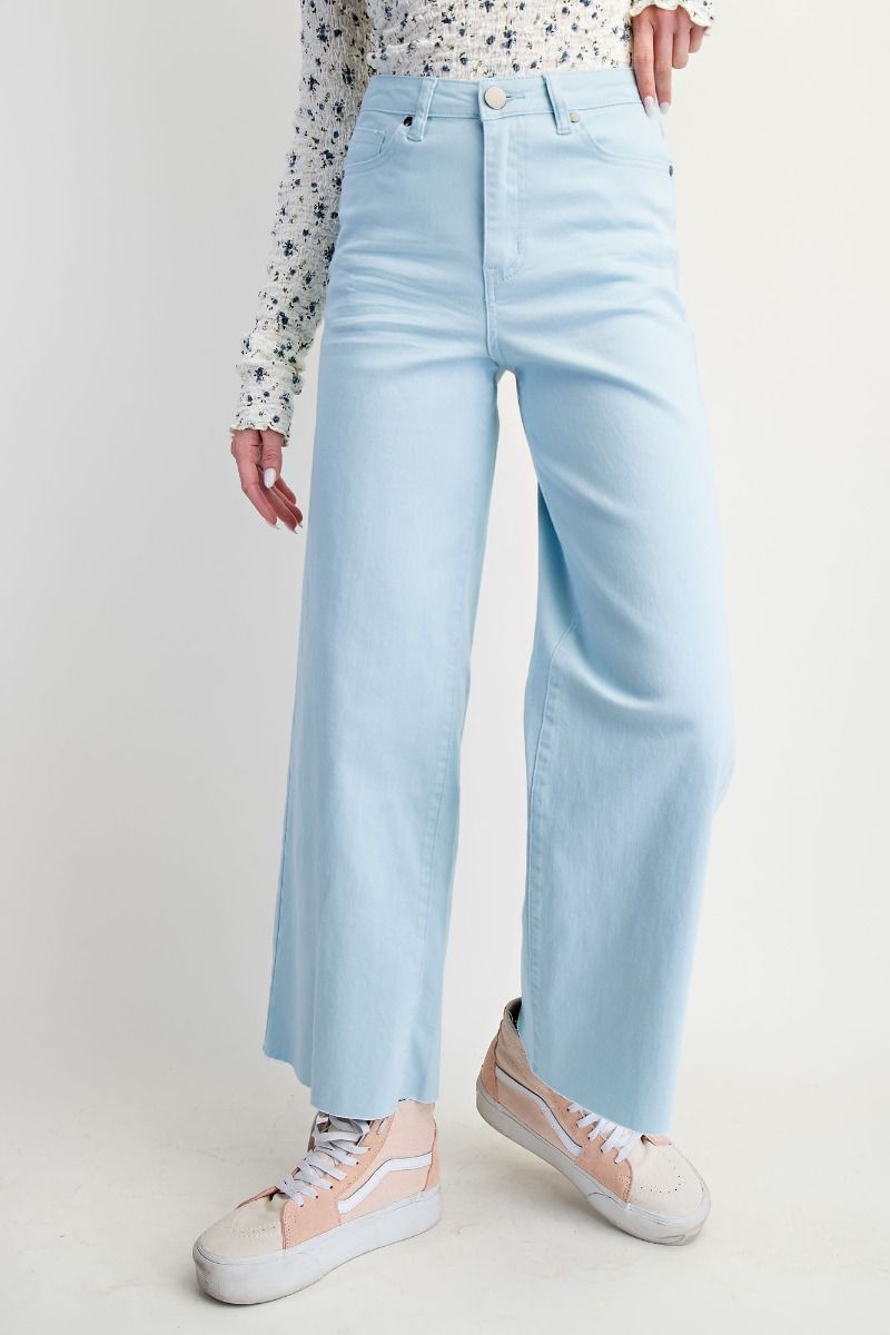 Soft Stretch High Waisted Twill Pants