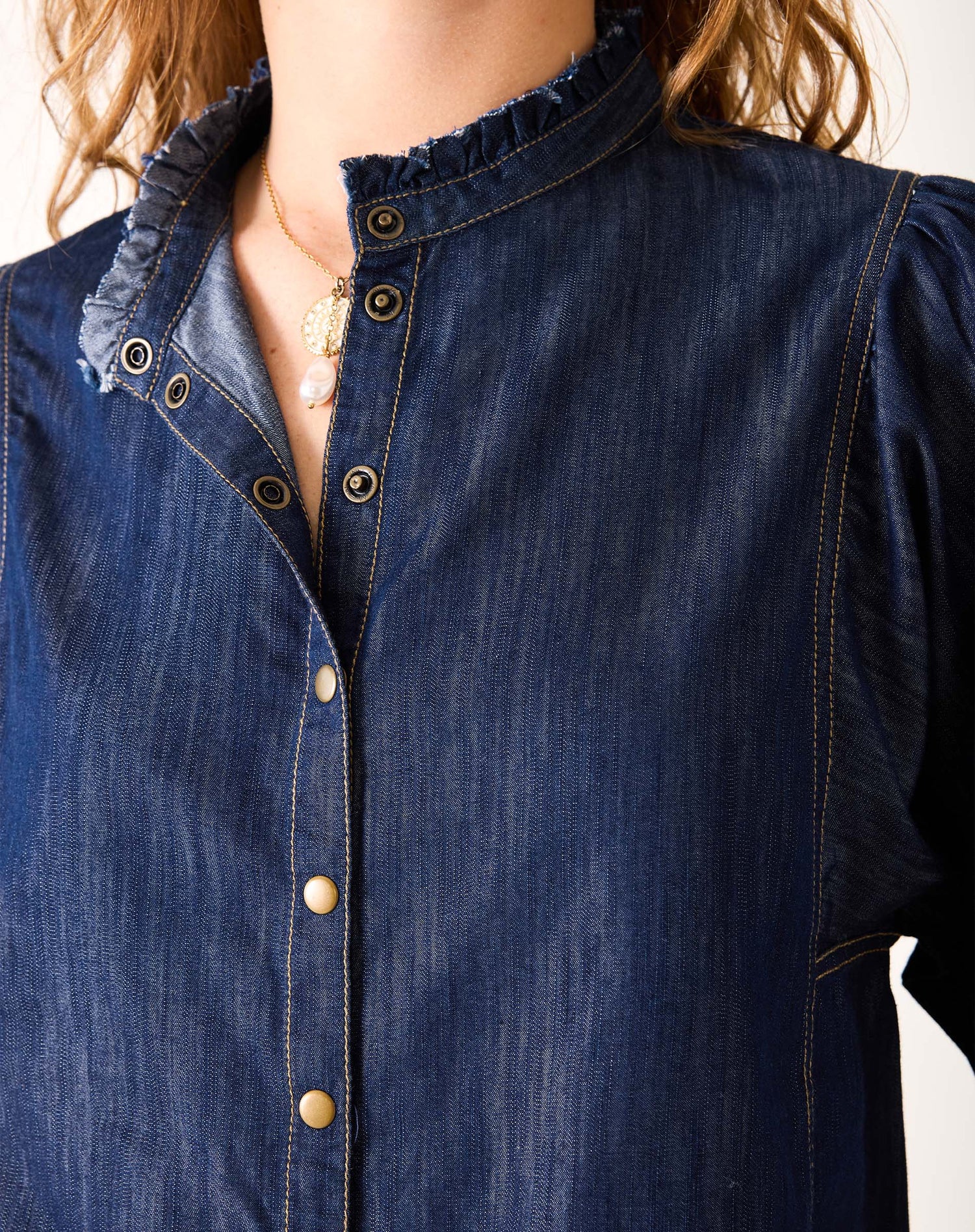 Sweet Clementine Button Up Top
