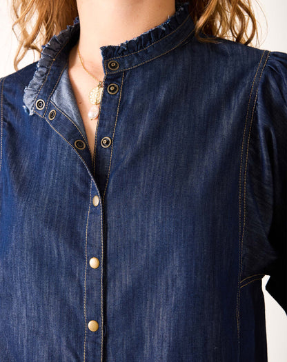 Sweet Clementine Button Up Top