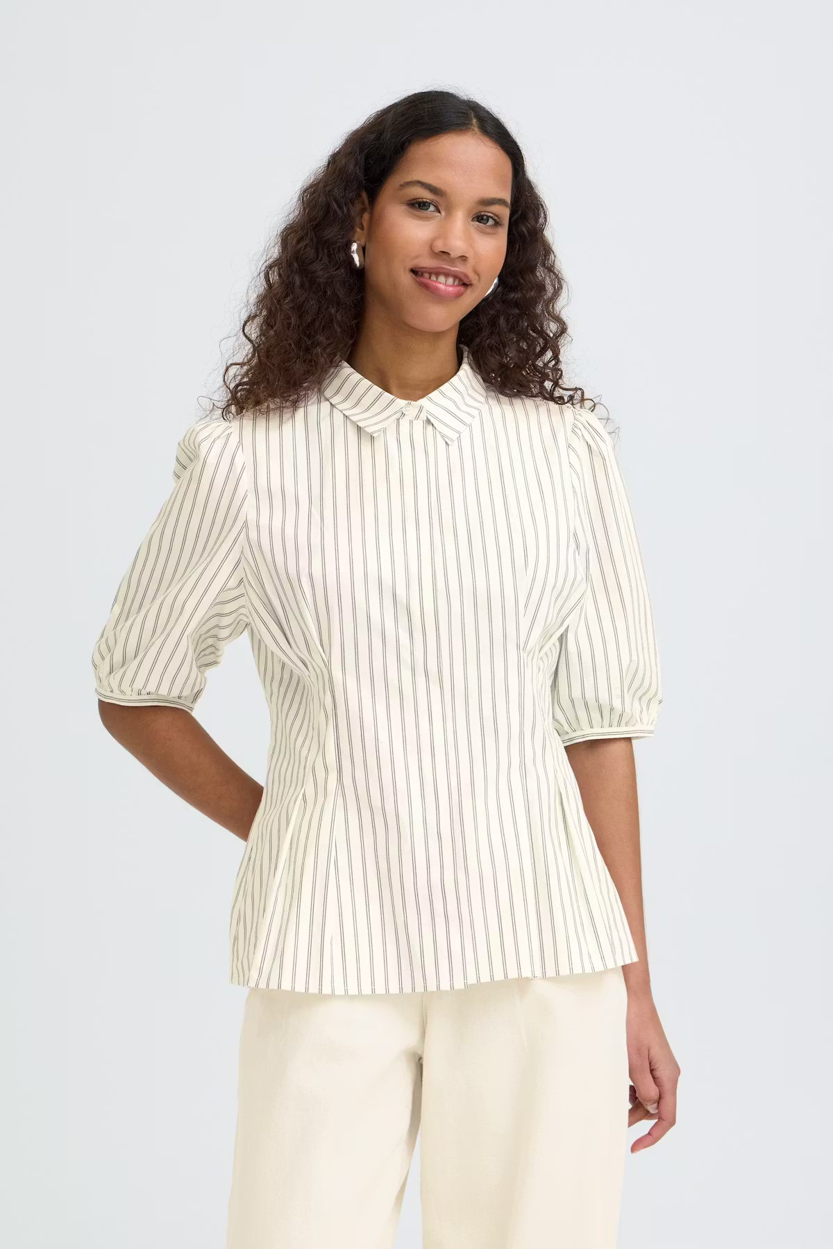 Polished Pinstripe Top