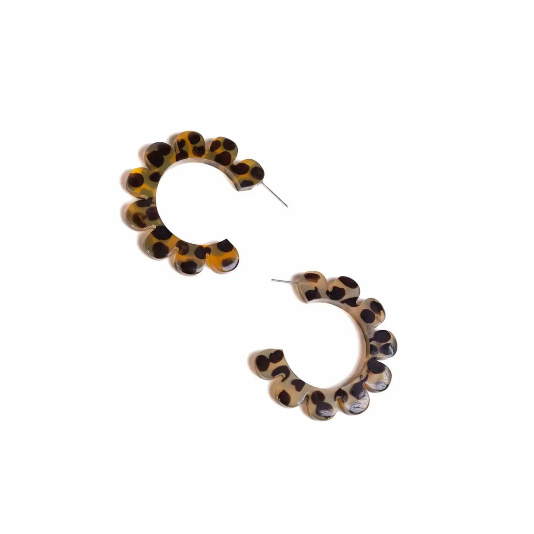 Tortoise Flower Earrings