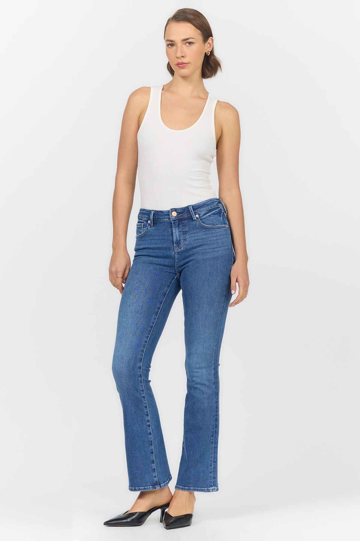The Perfect Mid-Rise Flare Jean | Dear John Jaxtyn