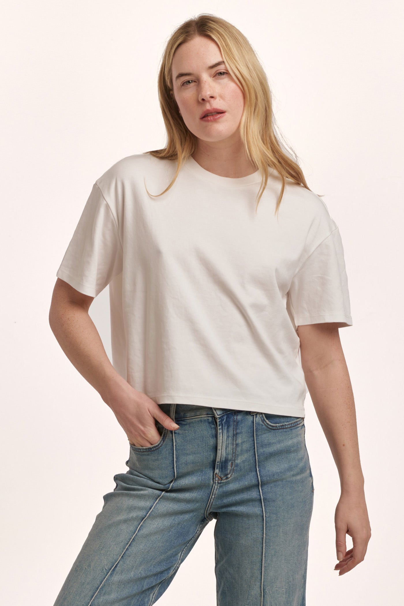 Relaxed Cotton Boxy Tee