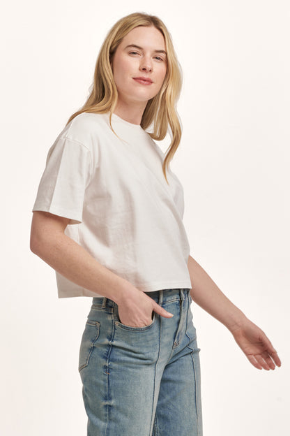 Relaxed Cotton Boxy Tee
