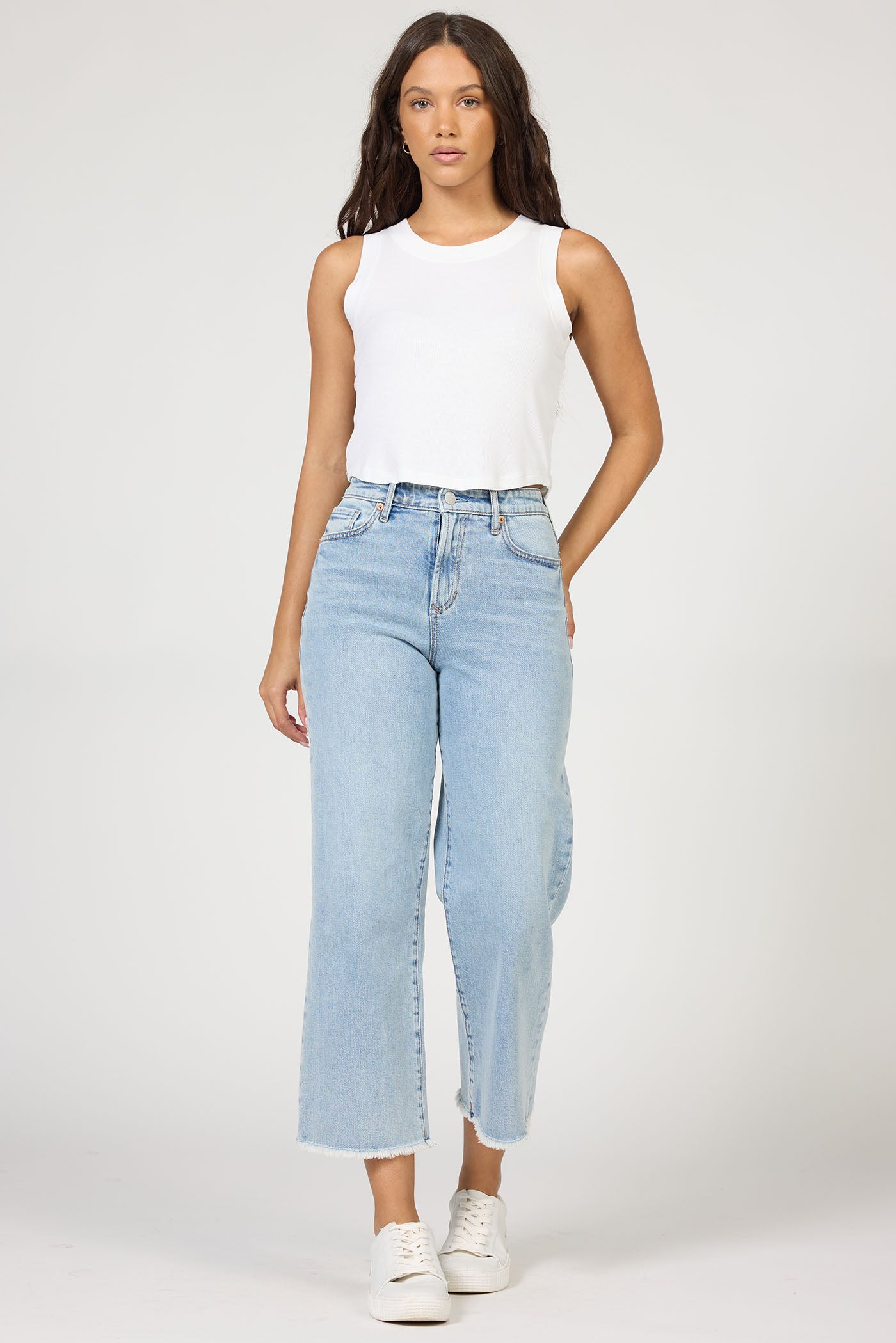 High Rise Straight Leg Crop | Dear John Holly