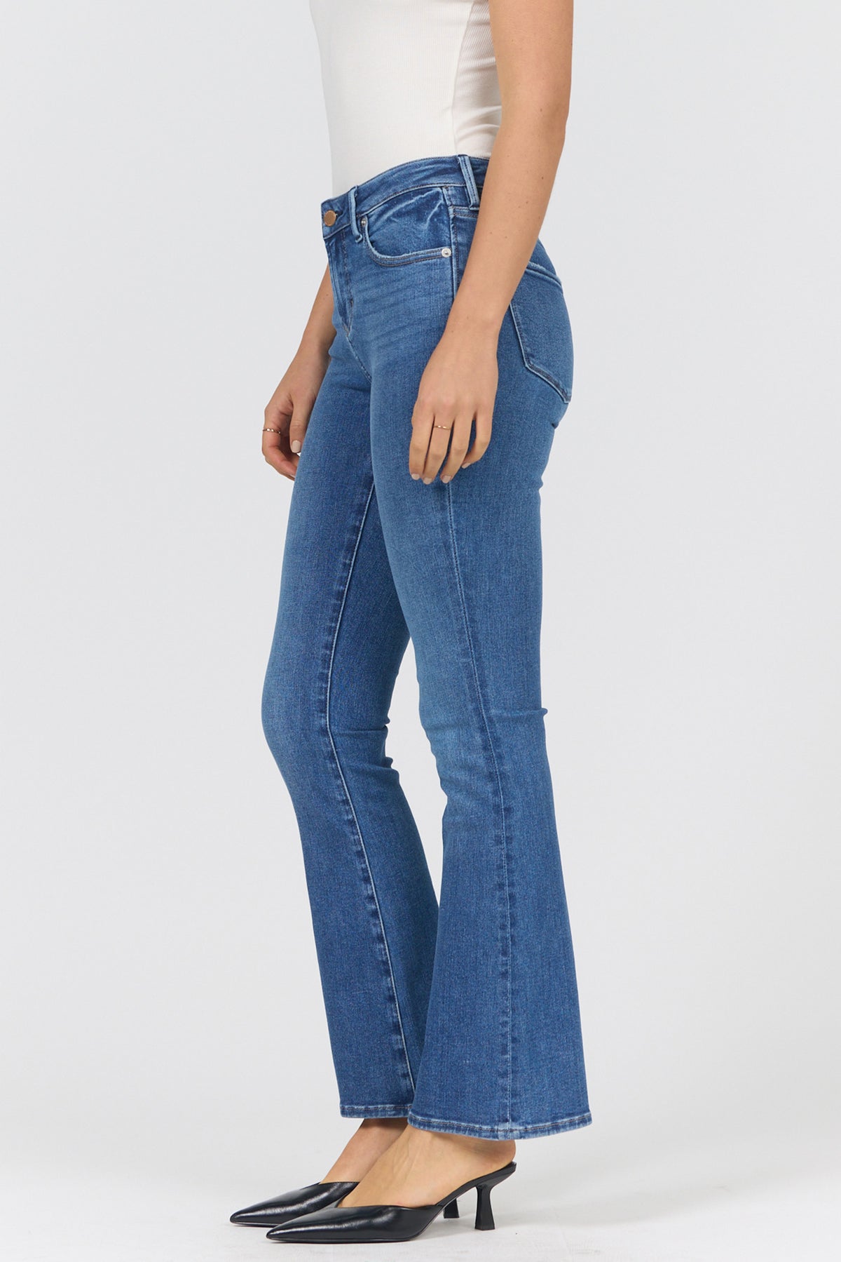 The Perfect Mid-Rise Flare Jean | Dear John Jaxtyn