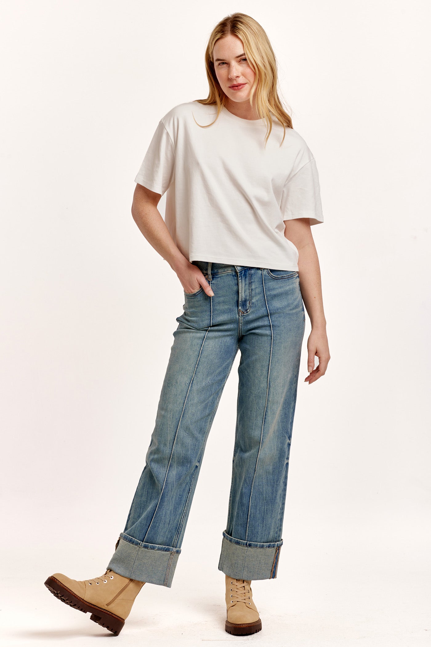 Relaxed Cotton Boxy Tee