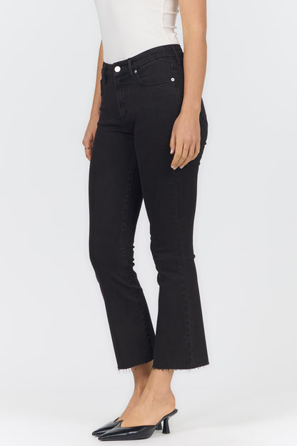Mid Rise Raw Hem Crop Jean | Dear John Jeanne
