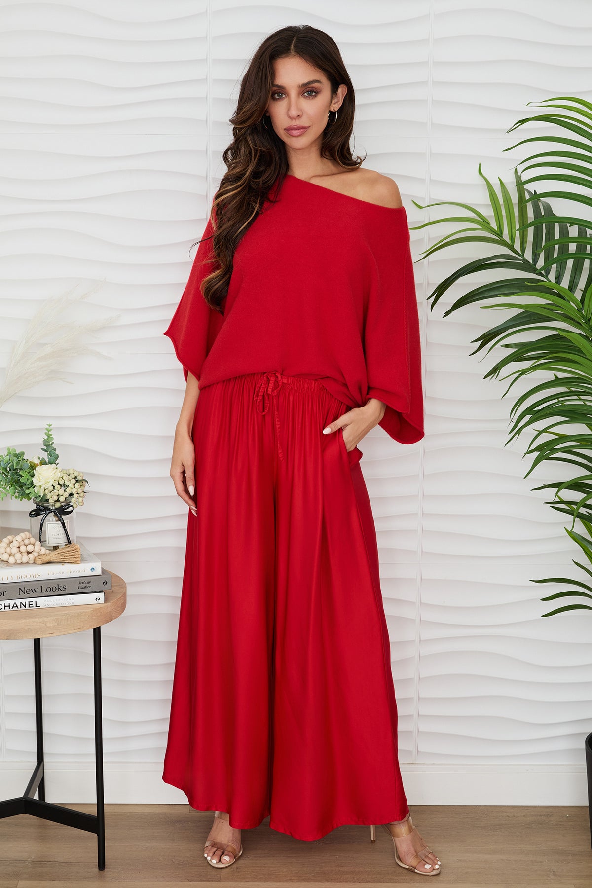 Batwing Sleeve Knit Top