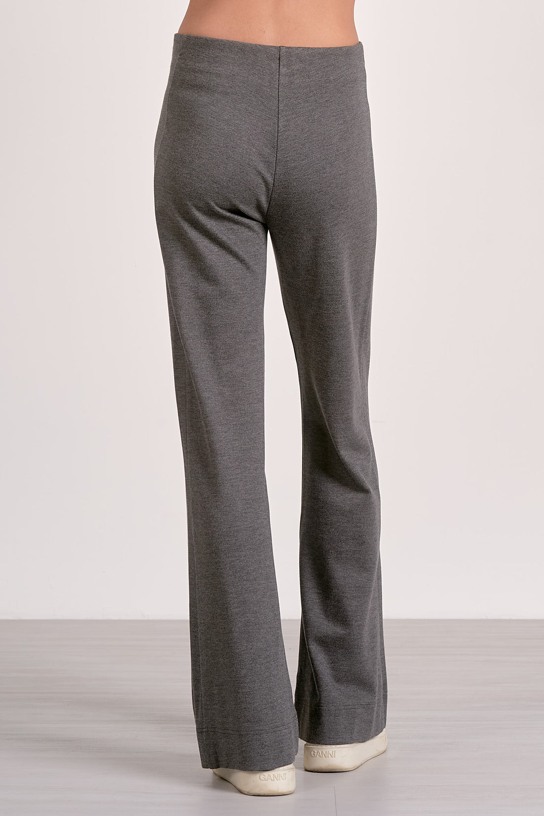 Gray Knit Flaire Trouser